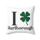 I Clover Marlborough Spun Polyester Square Pillow