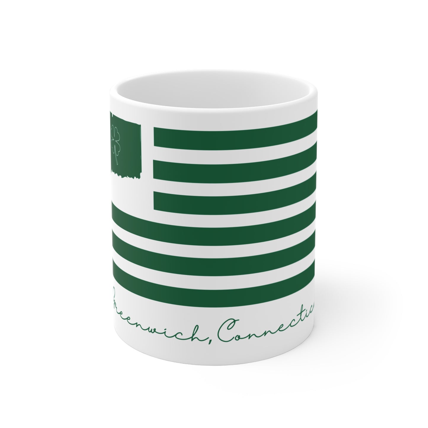 Greenwich Connecticut St Patrick’s Day Flag Mug 11oz