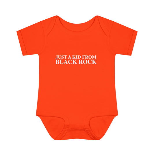 Just a kid from Black Rock Infant Baby Rib Bodysuit