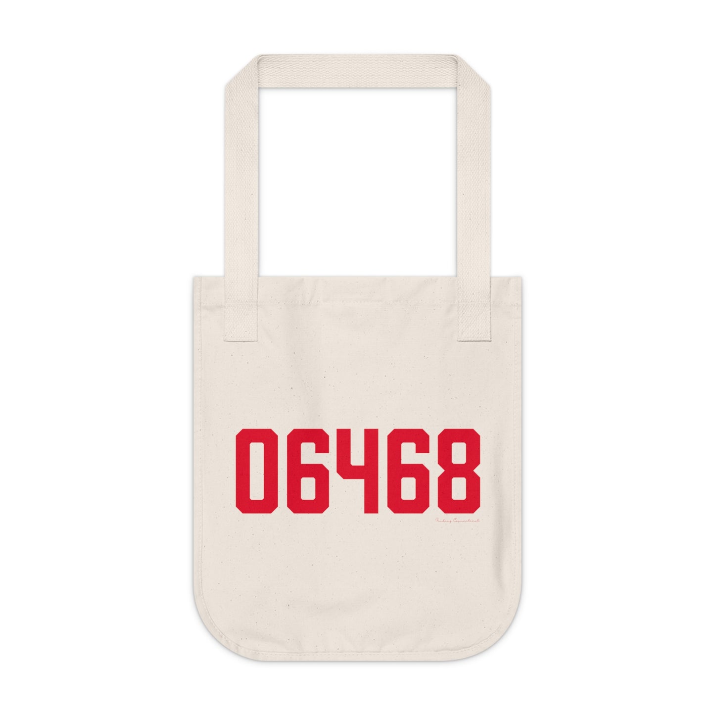 06468 Monroe Connecticut Zip Code Organic Canvas Tote Bag