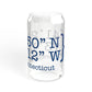 Newtown Coordinates Sipper Glass, 16oz