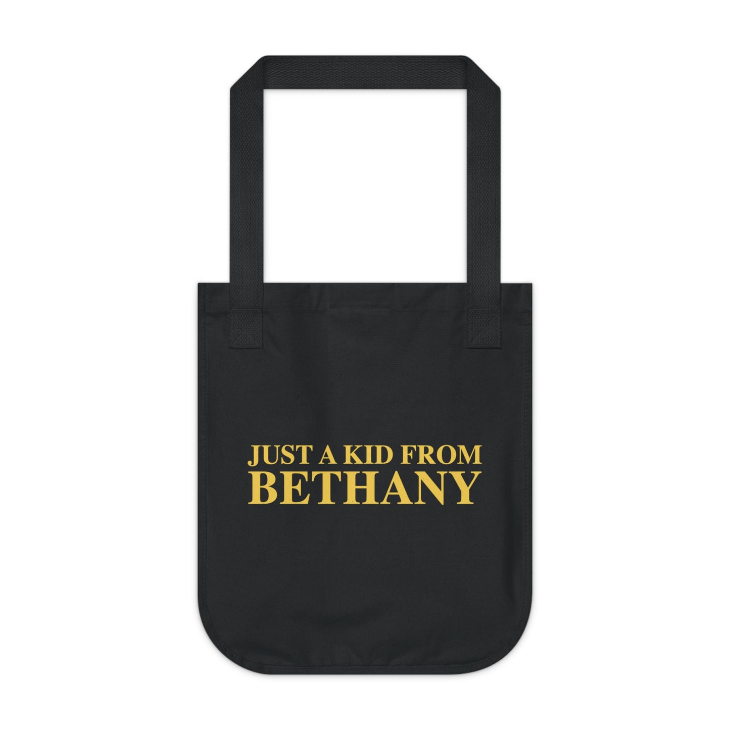 Just a kid from Bethany Organic Canvas Tote Bag
