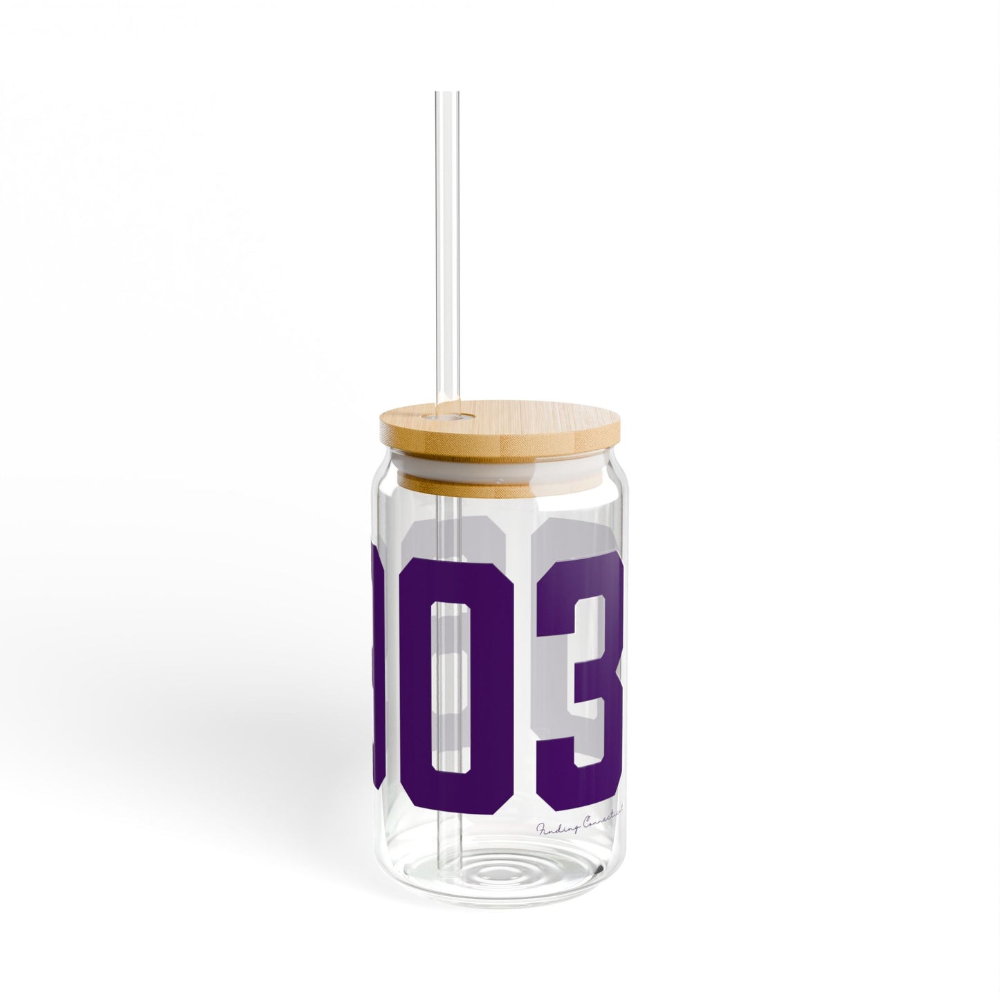 06903 Stamford Connecticut Zip Code Sipper Glass, 16oz