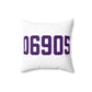 06905 Stamford Connecticut Zip Code Spun Polyester Square Pillow