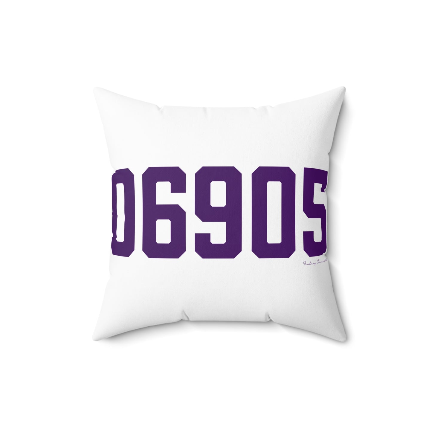 06905 Stamford Connecticut Zip Code Spun Polyester Square Pillow