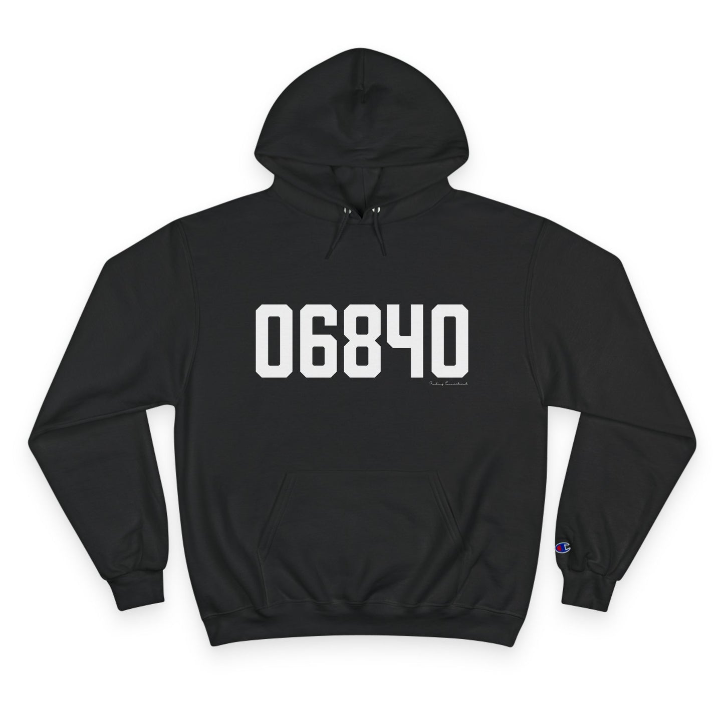 06840 New Canaan CT Zip Code Champion Hoodie Sweatshirt