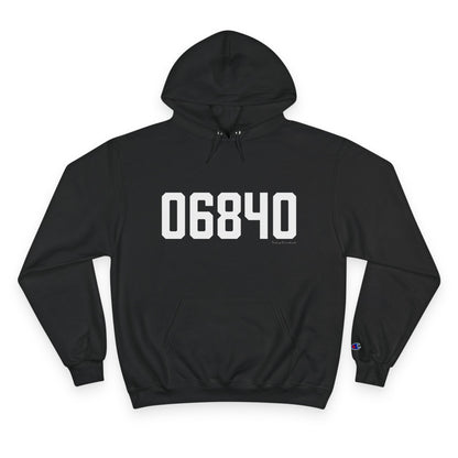 06840 New Canaan CT Zip Code Champion Hoodie Sweatshirt