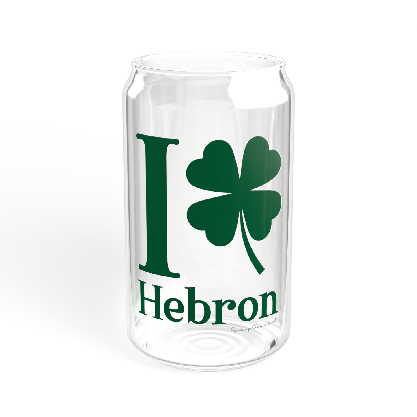 I Clover Hebron Sipper Glass, 16oz