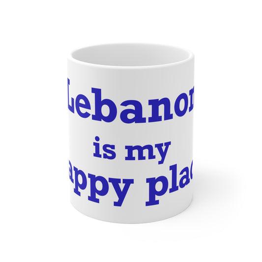 Lebanon is My Happy Place Mug 11oz