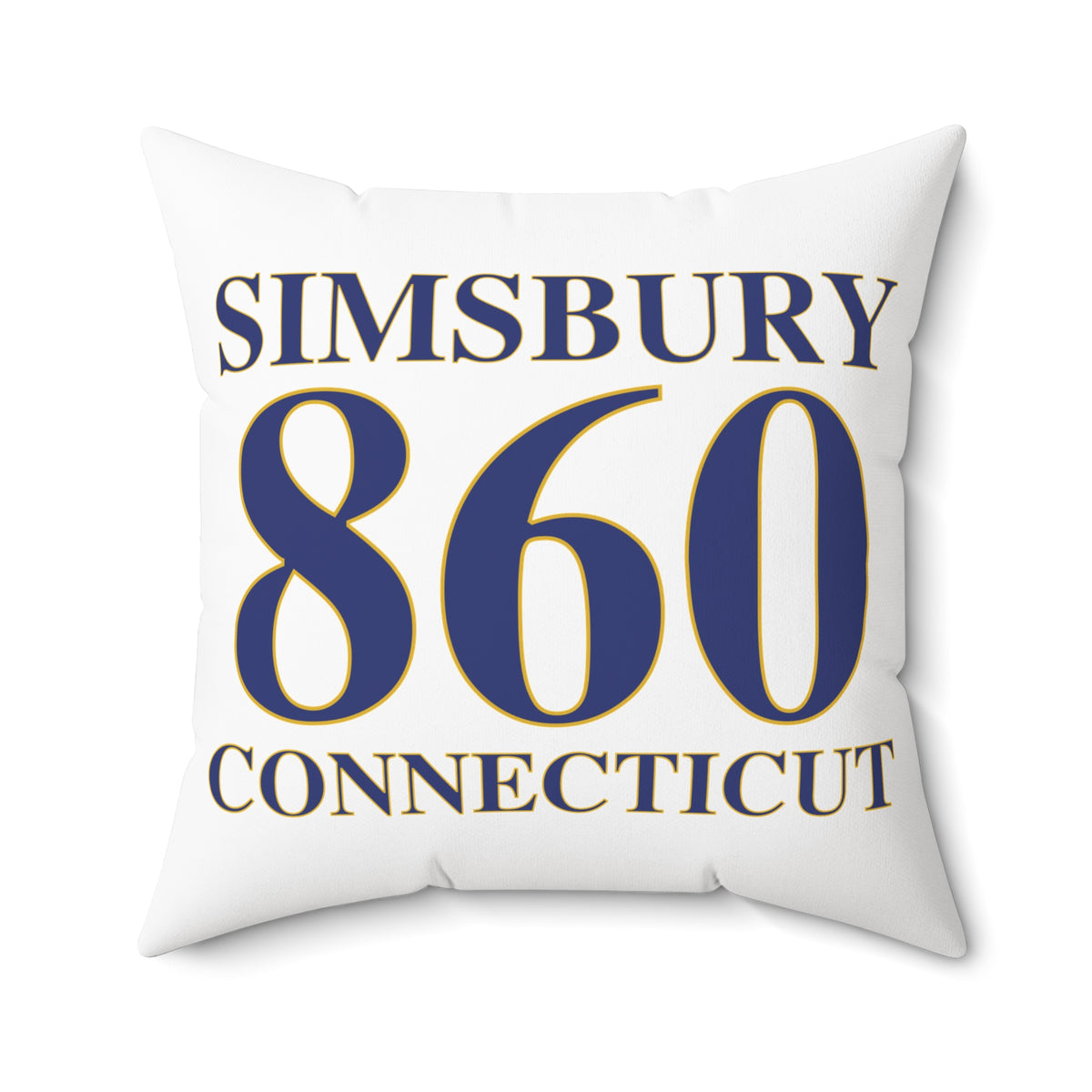 Simsbury 860 Connecticut Polyester Square Pillow
