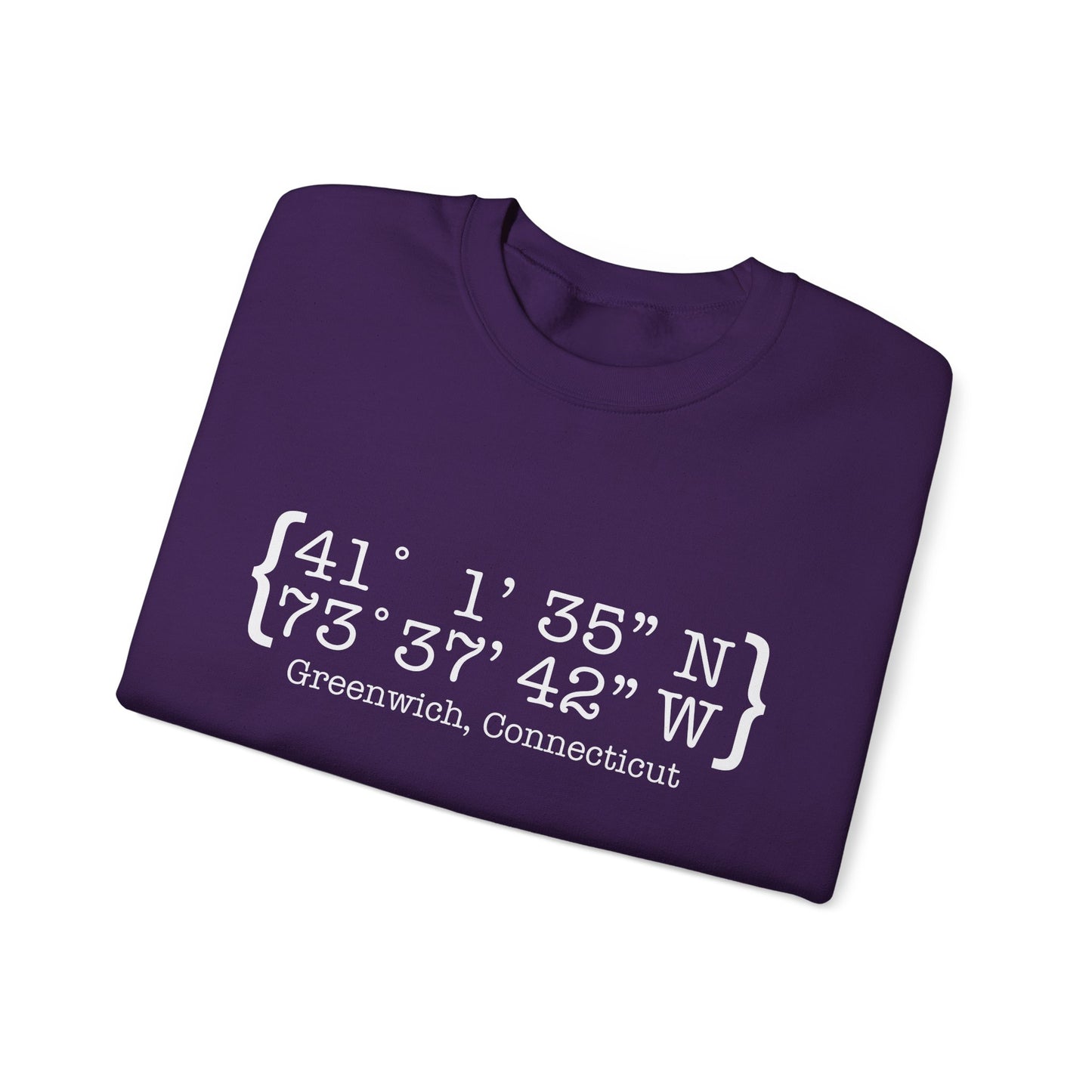 Greenwich Coordinates Unisex Heavy Blend™ Crewneck Sweatshirt