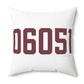 06051 New Britain Connecticut Zip Code Polyester Square Pillow