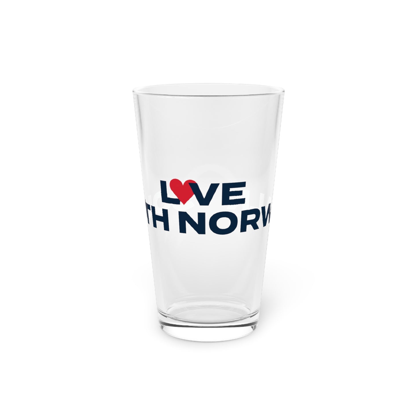 Love South Norwalk Pint Glass, 16oz