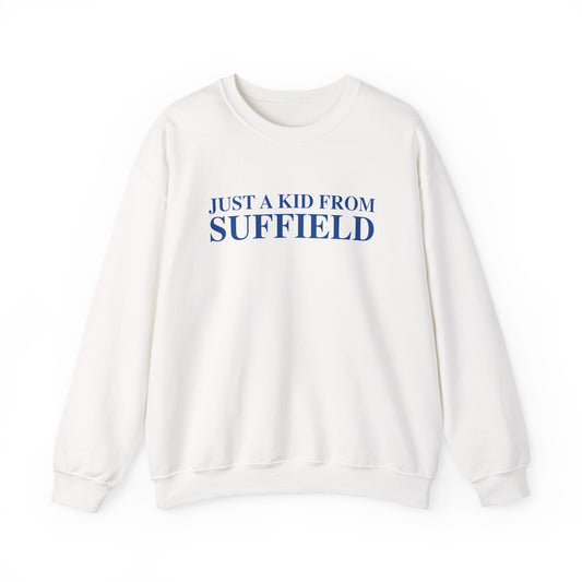 Just a kid from Suffield Unisex Heavy Blend™ Crewneck Sweatshirt