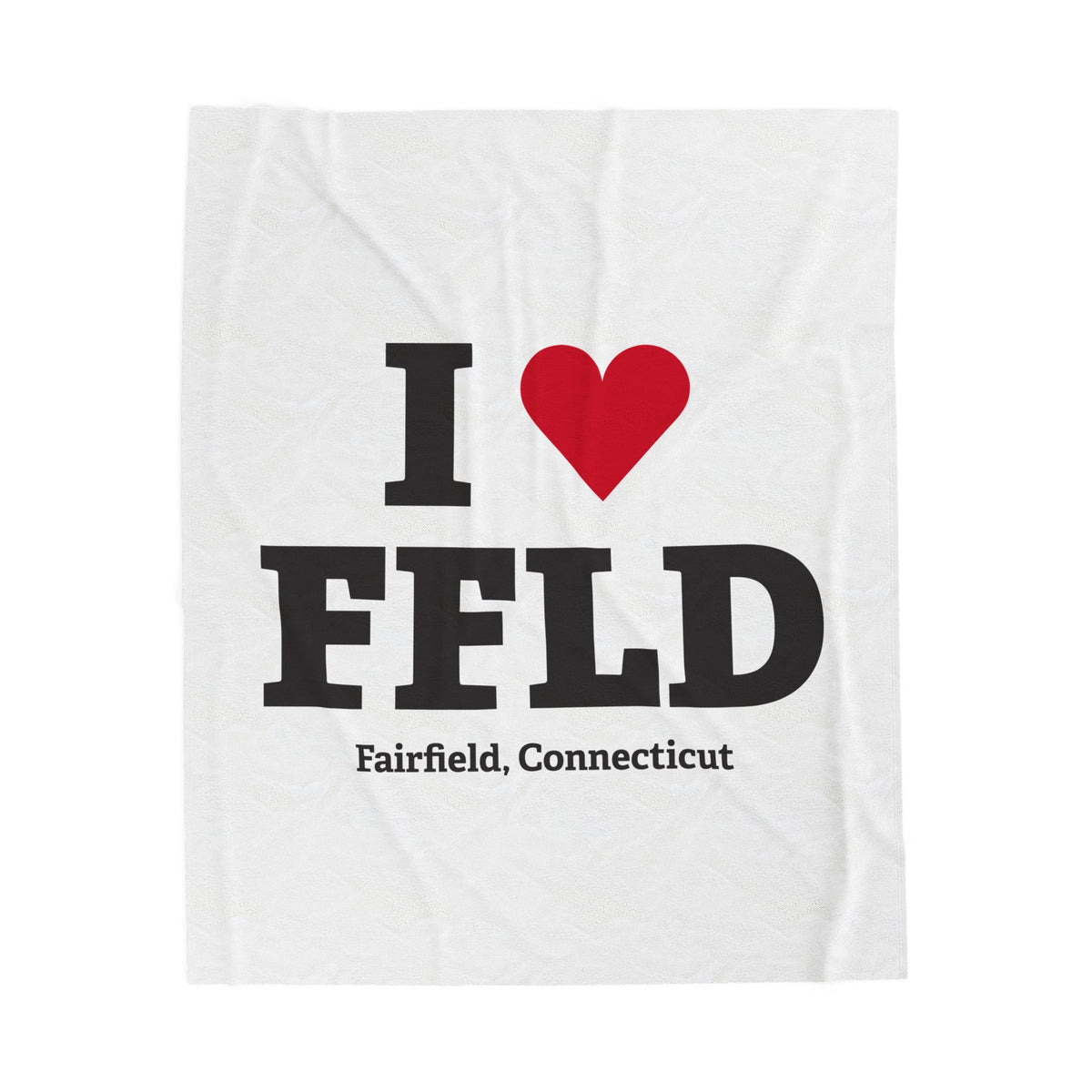 I Heart FFLD Velveteen Plush Blanket