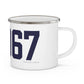 06067 Rocky Hill Connecticut Zip Code Enamel Camping Mug