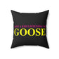 Just a kid listening to Goose - Yellow & Pink Polyester Square Pillow