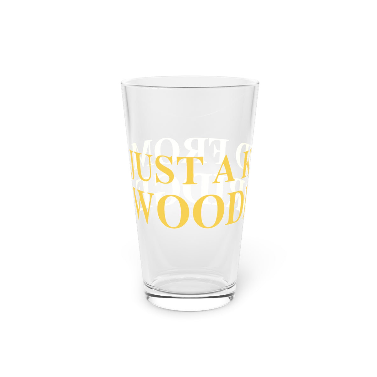 Just a kid from Woodbridge Pint Glass, 16oz