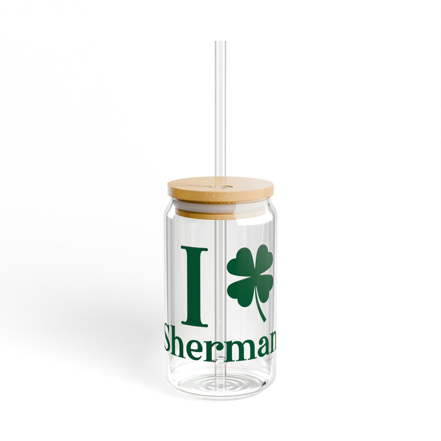 I Clover Sherman Sipper Glass, 16oz