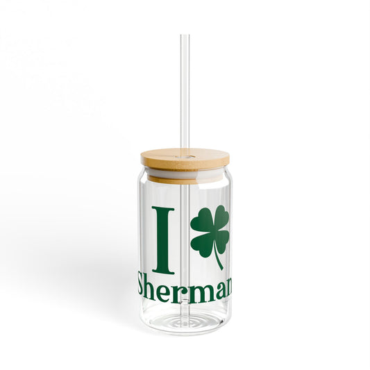 I Clover Sherman Sipper Glass, 16oz