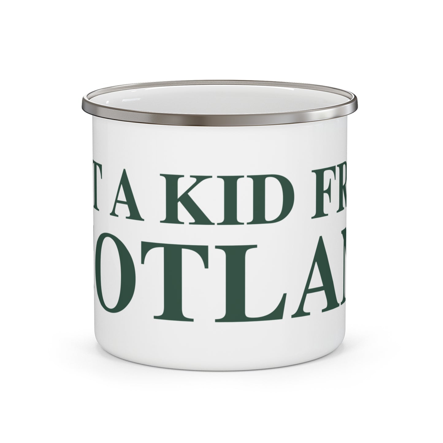 Just a kid from Scotland Enamel Camping Mug