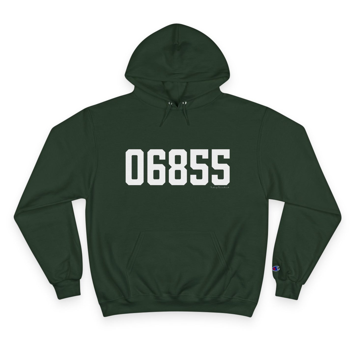 06855 Norwalk CT Zip Code Champion Hoodie Sweatshirt