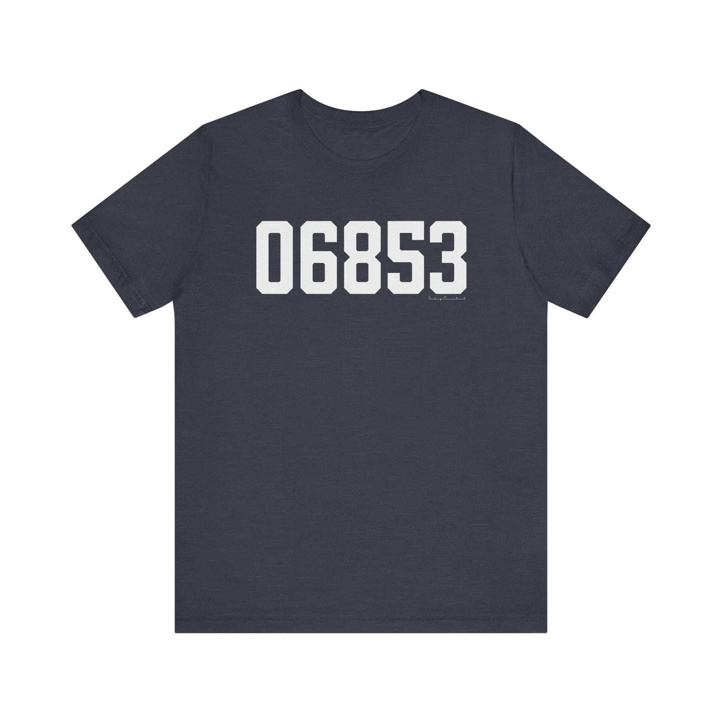 06853 Norwalk CT Zip Code Unisex Jersey Short Sleeve T-Shirt