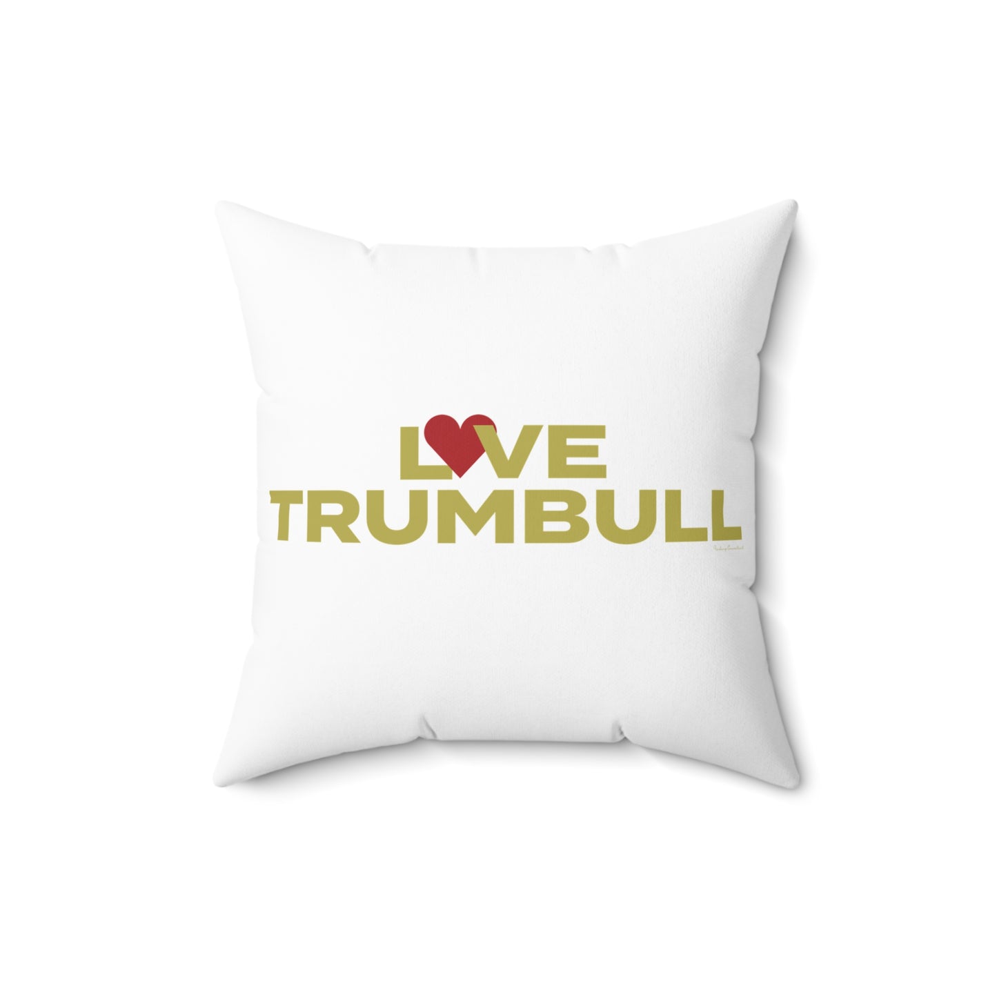 Love Trumbull Spun Polyester Square Pillow