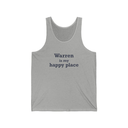 Warren is My Happy Place Unisex Jersey Tank Top
