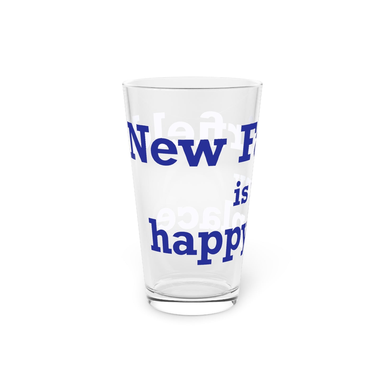 New Fairfield Is My Happy Place Pint Glass, 16oz