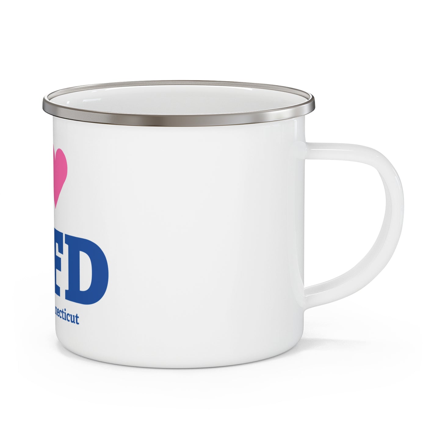 I Heart BKFD Enamel Camping Mug