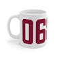06830 - Greenwich Connecticut Zip Code  Mug 11oz