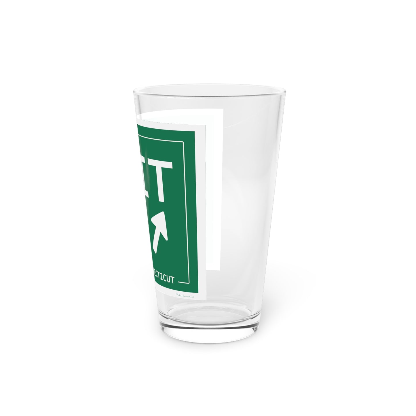 Vintage Exit 59 WCP Sign Pint Glass, 16oz