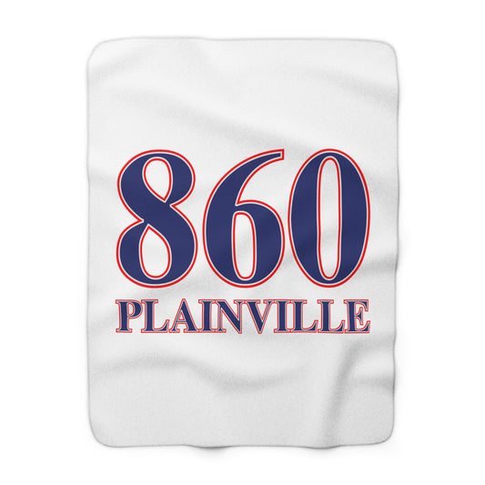 860 Plainville Red, White & Blue Sherpa Fleece Blanket