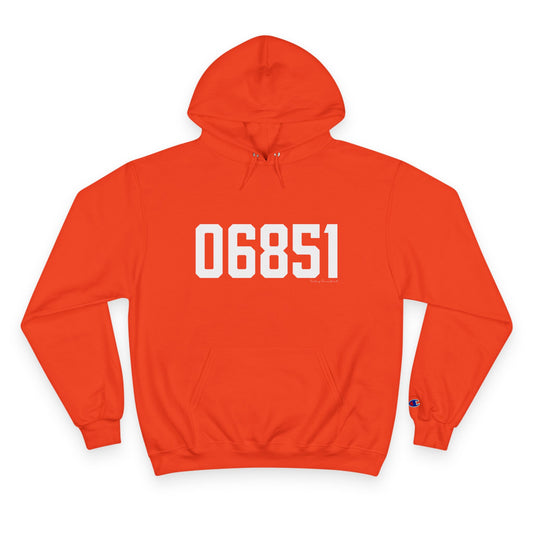06851 Norwalk CT Zip Code Champion Hoodie Sweatshirt