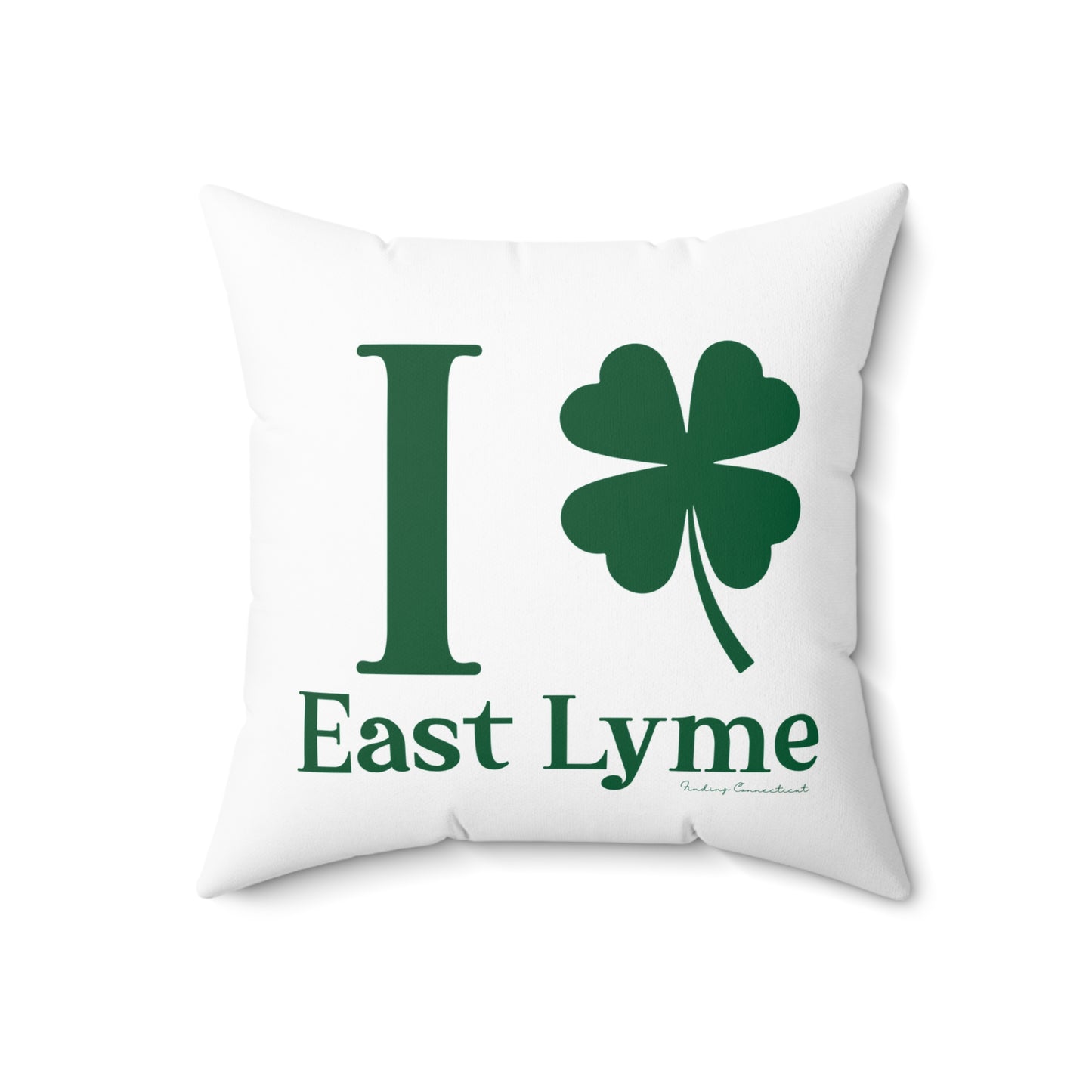 I Clover East Lyme Spun Polyester Square Pillow