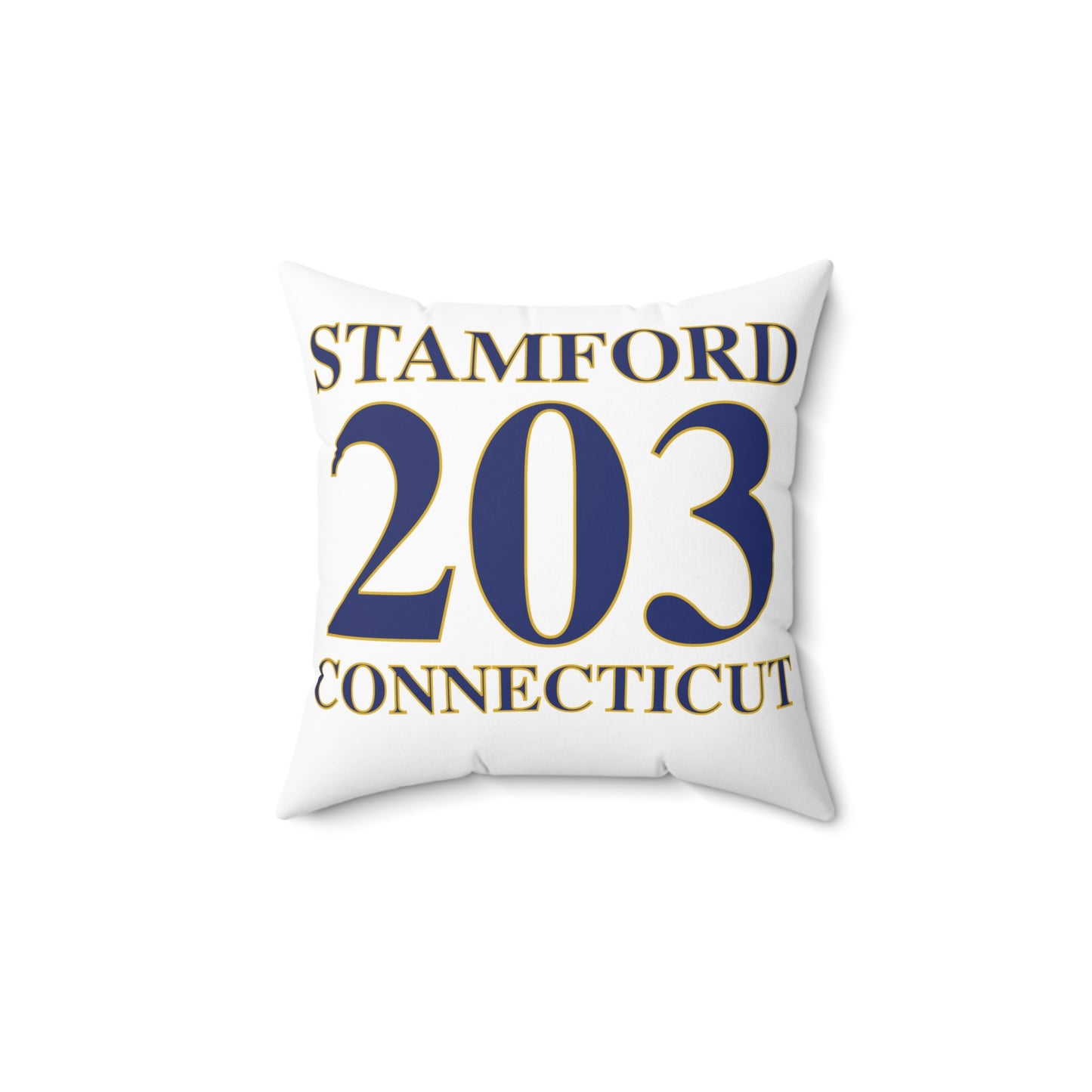 Stamford 203 Connecticut Spun Polyester Square Pillow