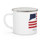 Putnam Connecticut Flag Enamel Camping Mug