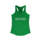 Just a kid from Greens Farms Women's Ideal Racerback Tank Top