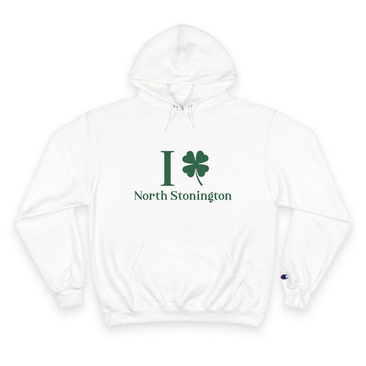 I Clover North Stonington Champion Hoodie