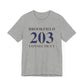 Brookfield 203 Connecticut Unisex Jersey Short Sleeve Tee