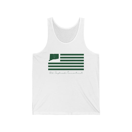 Old Saybrook Connecticut St. Patrick’s Day Flag Unisex Jersey Tank Top