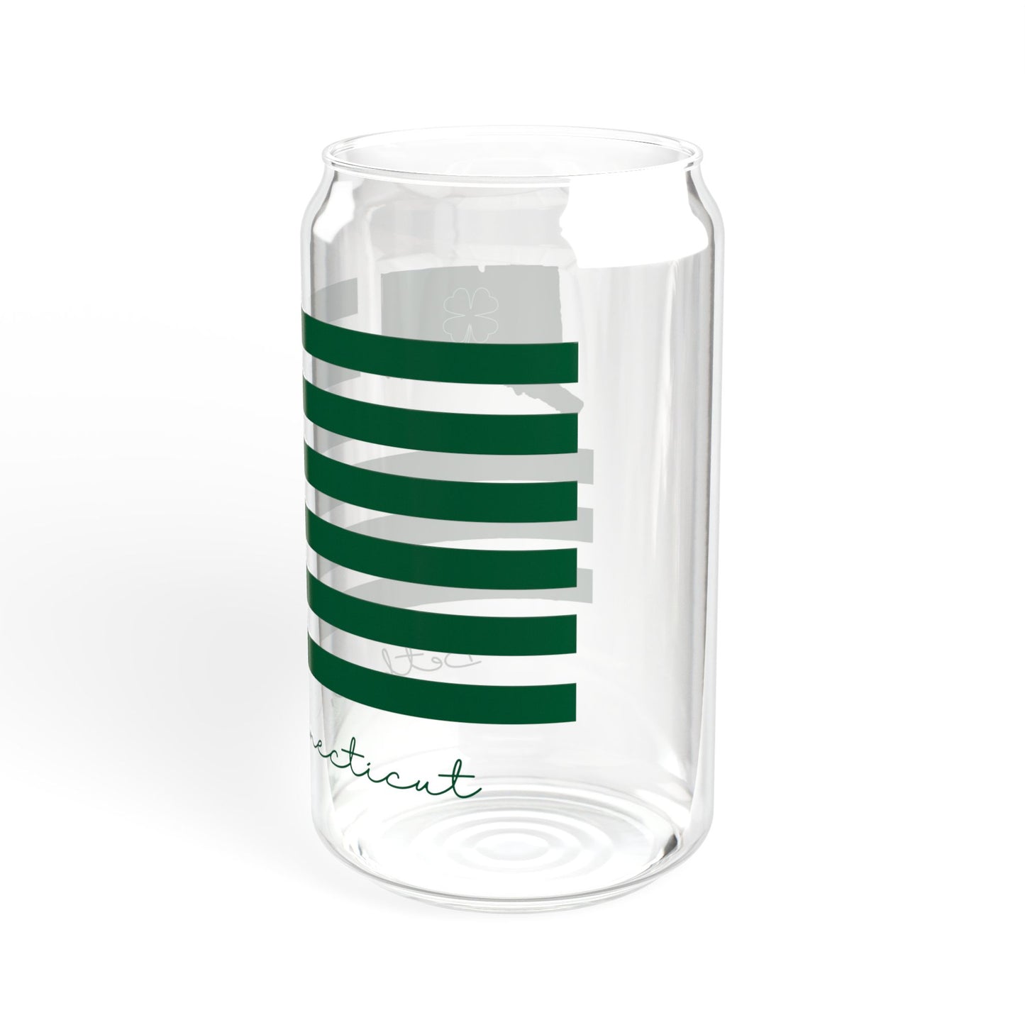 Bethel Connecticut St Patrick’s Day Flag Sipper Glass, 16oz