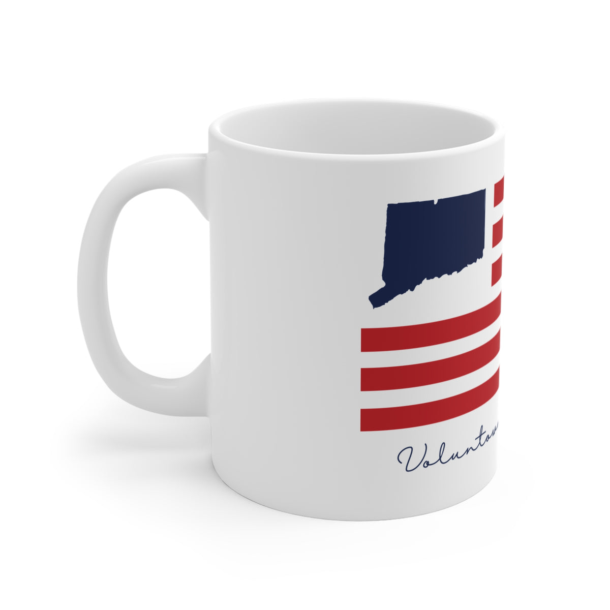 Voluntown Connecticut Flag Mug 11oz