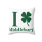 I Clover Middlebury Spun Polyester Square Pillow