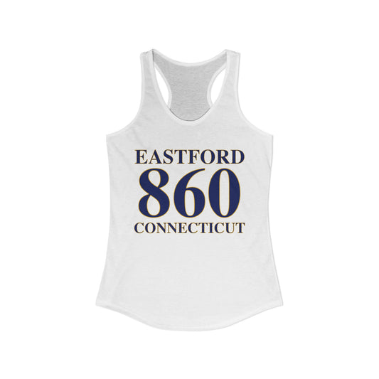 Eastford 860 Connecticut Women's Ideal Racerback Tank Top