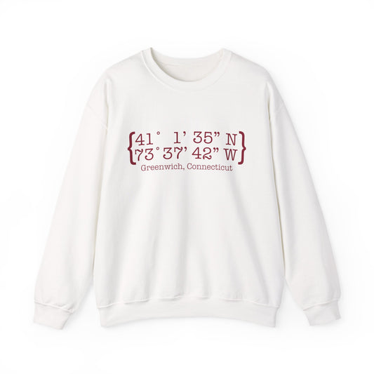 Greenwich Coordinates Unisex Heavy Blend™ Crewneck Sweatshirt