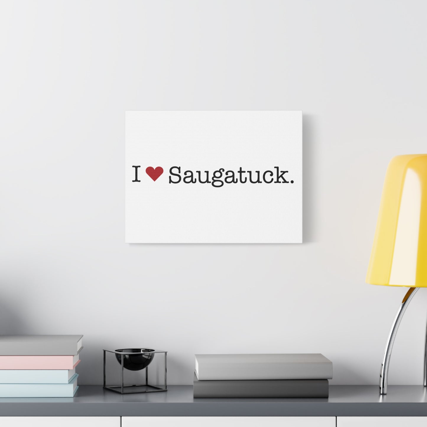 I Heart Saugatuck. Matte Canvas, Stretched, 1.25"