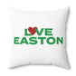 Love Easton Spun Polyester Square Pillow