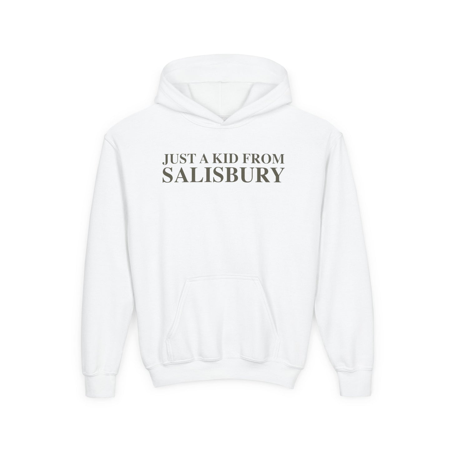 Just a kid from Salisbury Youth Heavy Blend Hooded Sweatshirt